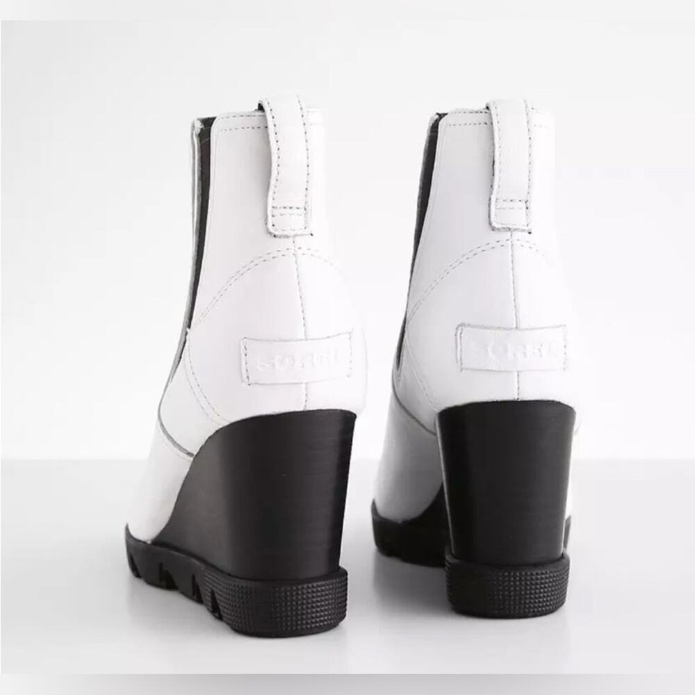 Sorel Joan Uptown Chelsea Size 8.5 White Wedge - Picture 2 of 10